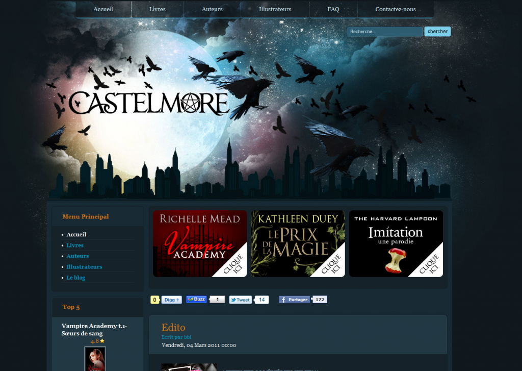Site internet de Castelmore