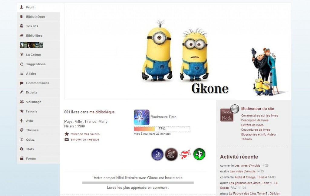 Personnalisation de profil par Gkone
