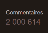 2 millions de commentaires